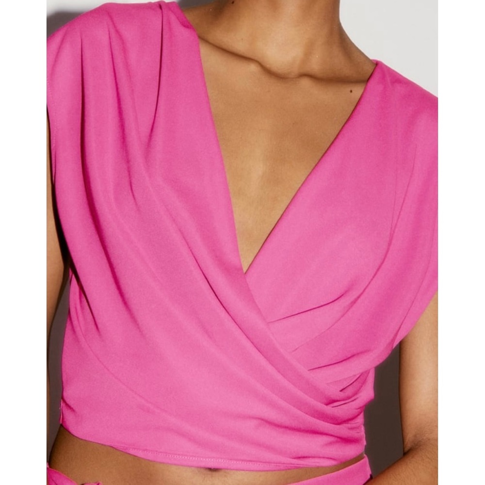 ZARA women top /wrap top / Blouse /dress top, NEW WITH TAG.